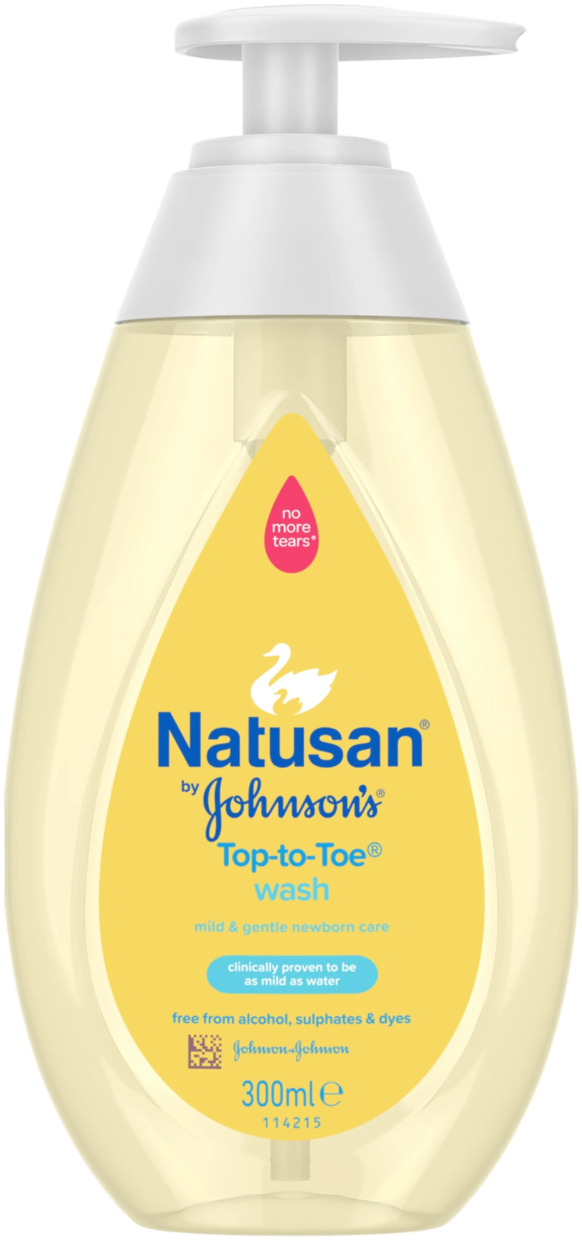 Natusan by Johnson's Top-to-toe pesuneste 300ml