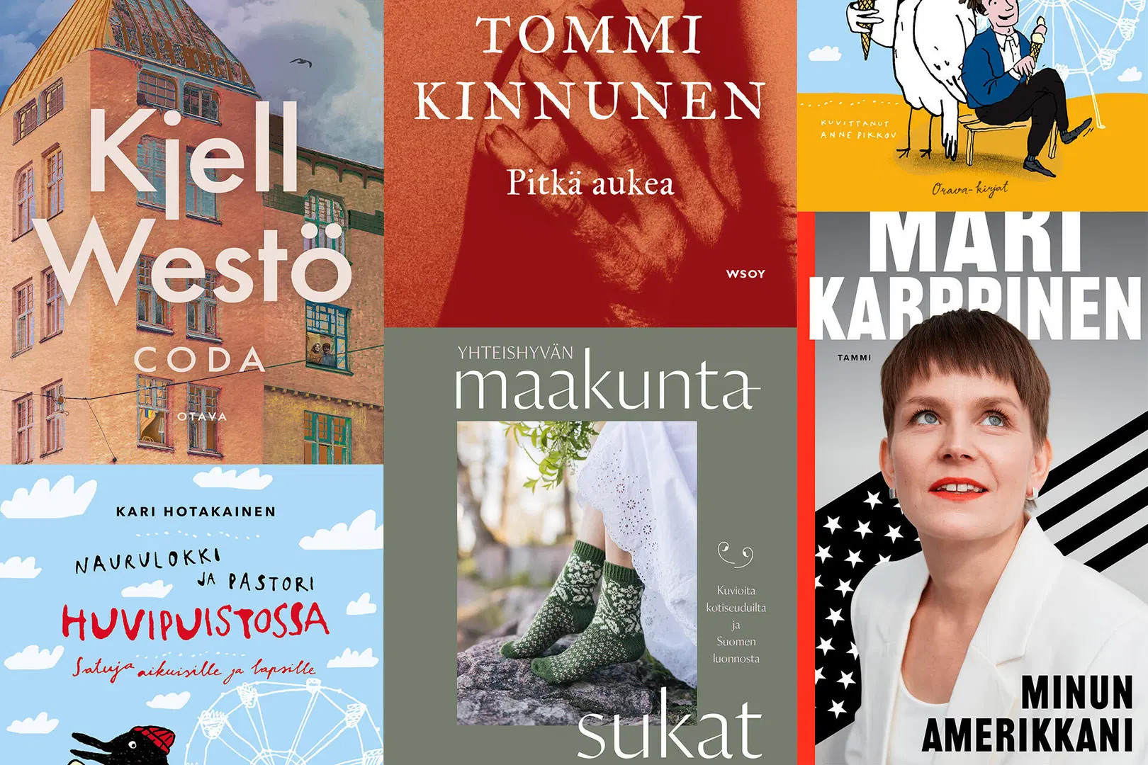 Kansikuvat syksyn 2026 uutuuskirjoista