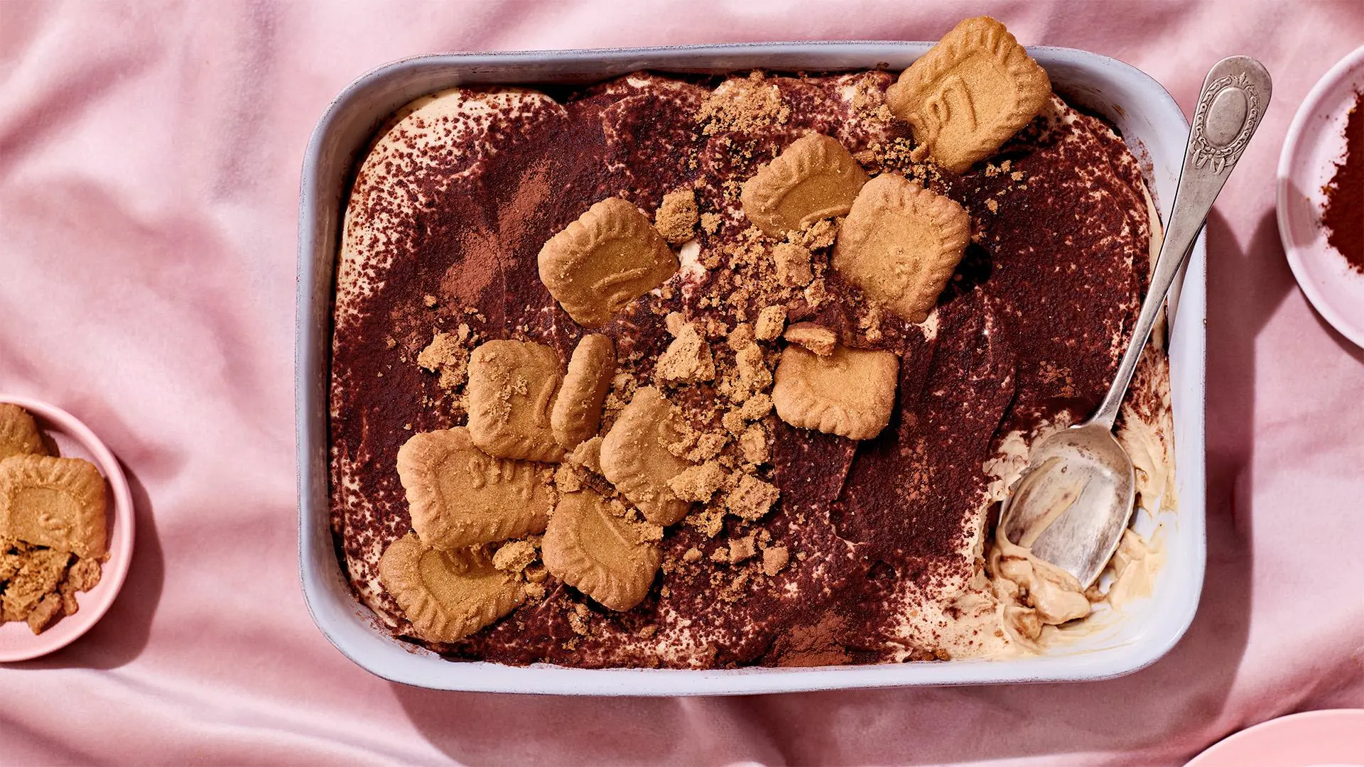 Tiramisu biscoff-kekseistä