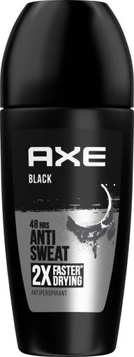 Axe Black Antiperspirantti Deodorantti Roll-On kuivuu iholla 2 kertaa tavallista nopeammin 50 ml