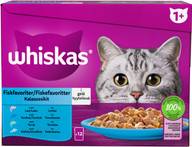 Whiskas 1+ Kalasuosikit hyytelössä (12 x 85 g)