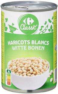 Carrefour Valkoiset pavut suolaliemessä 400/265 g