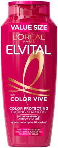 L'Oréal Paris Elvital Color-Vive Shampoo värjätyille ja raidoitetuille hiuksille 400ml