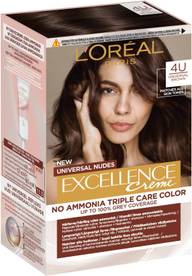 L'Oréal Paris Excellence Universal Nudes 4U Universal Brown kestoväri ilman ammoniakkia 1kpl
