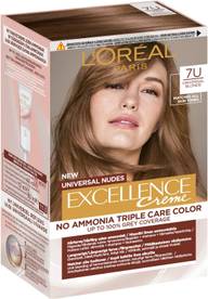 L'Oréal Paris Excellence Universal Nudes 7U Universal Blonde kestoväri ilman ammoniakkia 1kpl