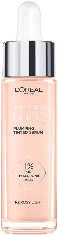 L'Oréal Paris True Match Nude Plumping Sävytetty seerumimeikkivoide kosteuttaa ja tasoittaa ihon sävyä Rosy Light 30 ml