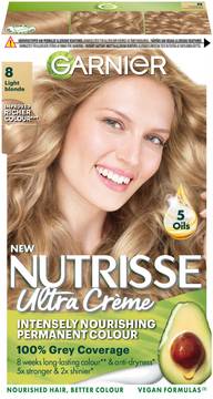 Garnier Nutrisse Ultra Creme 8.0 Light Blonde Luonnonvaalea kestoväri 1kpl
