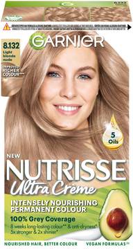 Garnier Nutrisse Ultra Creme 8.132 Light Blonde Nude Luonnonvaalea kestoväri 1kpl
