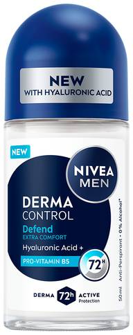 NIVEA MEN 50ml Derma Control Defend Deo Roll-on -antiperspirantti