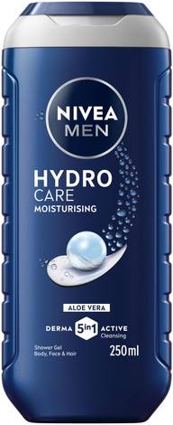 NIVEA MEN 250ml Hydrocare Shower Gel -suihkugeeli