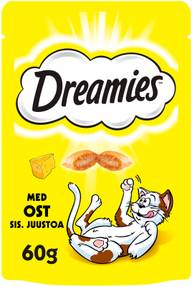 Dreamies sis. Juustoa - Kissanherkku pussissa - (60 g)