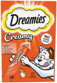 Dreamies Creamy kissanherkku Kanaa 4x10g