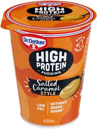Dr. Oetker High Protein vanukas suolainen kinuski 400 g