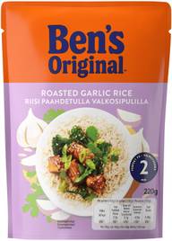 Ben's Original Valmisriisi paahdetulla valkosipulilla 220g