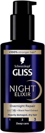 Schwarzkopf Gliss Night Elixir Overnight Repair hiusseerumi 100 ml