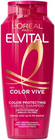 L'Oréal Paris Elvital Color-Vive Shampoo värjätyille ja raidoitetuille hiuksille 250ml