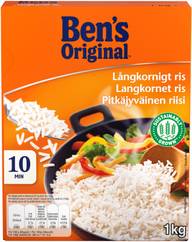 Ben's Original Pitkäjyväinen riisi 1kg