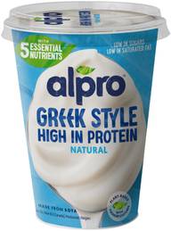 Alpro Greek Style Hapatettu soijavalmiste, maustamaton 400g