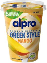 Alpro Greek Style Hapatettu soijavalmiste, mango 400g