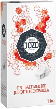 JOZO 1kg Hieno suola jodioitu
