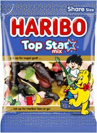 HARIBO Top Star Mix 250 g karkkipussi