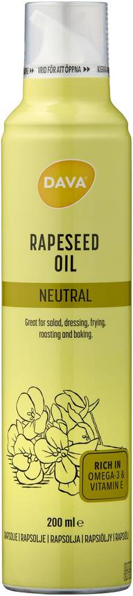 DAVA rapsiöljyspray 200 ml