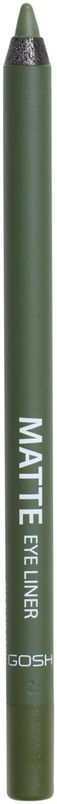 Gosh Matte Eye Liner 018 Olive Green -silmänrajauskynä 1,2g