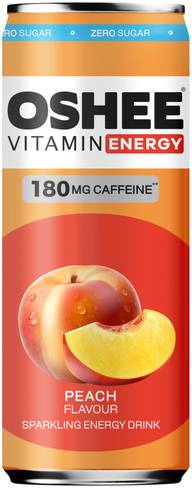OSHEE Energiajuoma Peach Zero 330ml