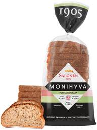 Leipomo Salonen Monihyvä 300 g sekaleipä, viipaloitu