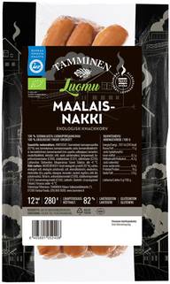 Tamminen luomu Maalaisnakki 12kpl 280g