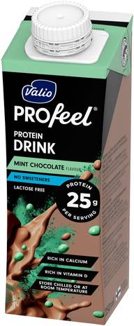 Valio PROfeel® proteiinijuoma minttukaakao 250 ml UHT laktoositon