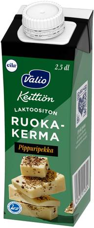 Valio Keittiön ruokakerma Pippuripekka pippurijuusto UHT laktoositon 2,5 dl