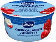 Valio kreikkalainen jogurtti vadelma-granaattiomena laktoositon 150 g