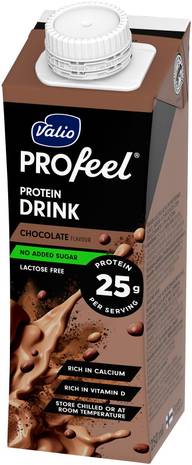 Valio PROfeel® sokeroimaton proteiinijuoma suklaa 250 ml UHT laktoositon
