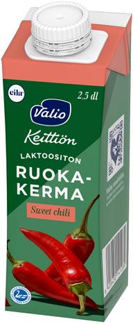 Valio Keittiön ruokakerma sweet chili UHT laktoositon 2,5 dl