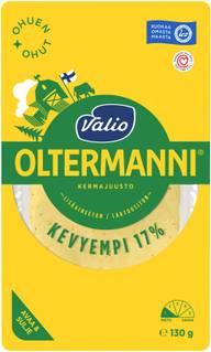 Valio Oltermanni® Kevyempi 17 % ohuen ohut kermajuustoviipale e130 g
