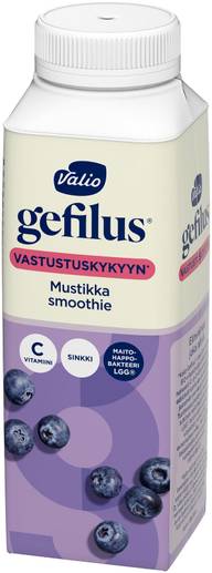 Valio Gefilus® Smoothie jogurttijuoma mustikka laktoositon 2,5 dl