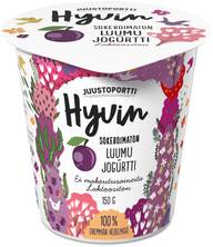 Juustoportti Hyvin jogurtti 150 g luumu laktoositon