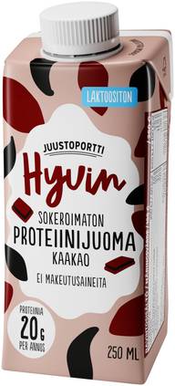Juustoportti Hyvin proteiinijuoma 250 ml kaakao laktoositon