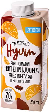 Juustoportti Hyvin proteiinijuoma 250 ml appelsiini-kaakao laktoositon