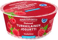 Juustoportti Pehmeä turkkilainen jogurtti 150 g vadelma laktoositon