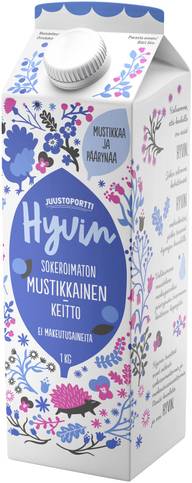 Juustoportti Hyvin mehukeitto 1 kg mustikkainen