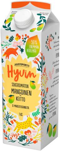 Juustoportti Hyvin mehukeitto 1 kg mangoinen