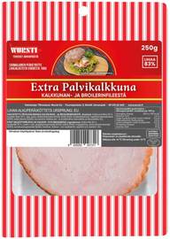 Wursti Extra Palvikalkkuna 250g kalkkunan- ja broilerinfileestä