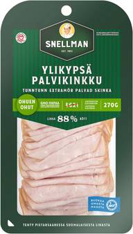 Snellman Ohuen ohut ylikypsä palvikinkku 270g