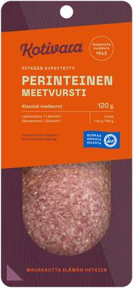 Kotivara Perinteinen meetvursti 120 g