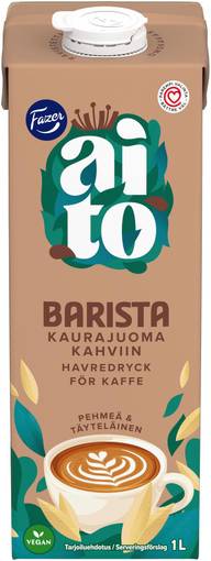 Fazer Aito Kaurajuoma Barista 1L UHT