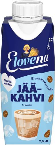 Elovena 2,5dl jääkahvi kaurapohjainen kahvijuoma