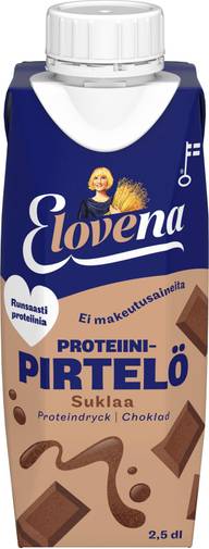 Elovena 2,5dl suklaa proteiinipirtelö