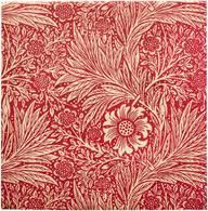 William Morris Marigold punainen lautasliina 20kpl/24cm
